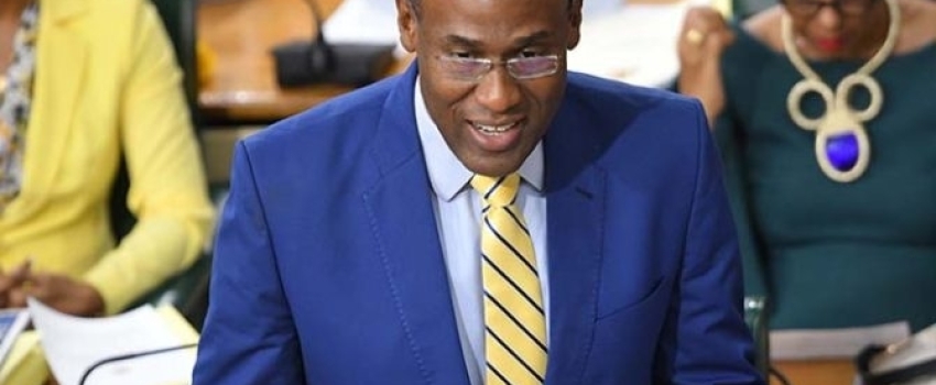 Minister of Finance and the Public Service, Dr. the Hon. Nigel Clarke, speaks after tabling the 2023/24 Estimates of Expenditure in the House of Representatives on February 14.