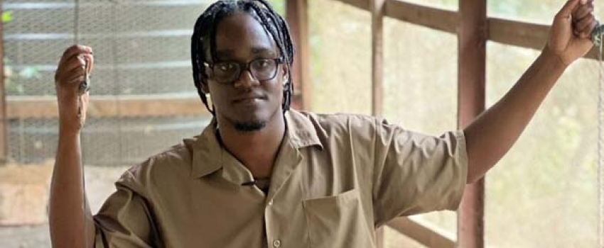 Young farmer and owner of ‘Raised Right Poultry Farm,’ Cleo Jones, has gained popularity on social media for using his talent as a deejay to promote his business.