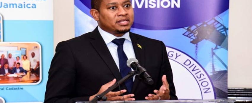 Minister of Agriculture, Fisheries and Mining Hon. Floyd Green, addresses the Organization of African, Caribbean and Pacific States-European Union (OACPS-EU), and the United Nations Development Fund (UNDF) conference held on Wednesday (October 18) at the Jamaica Pegasus Hotel in New Kingston.