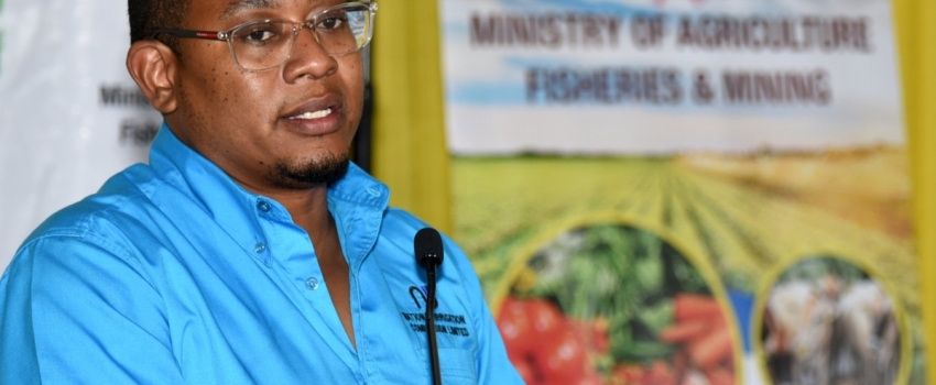 Minister of Agriculture , Fisheries and Mining, Hon. Floyd Green.