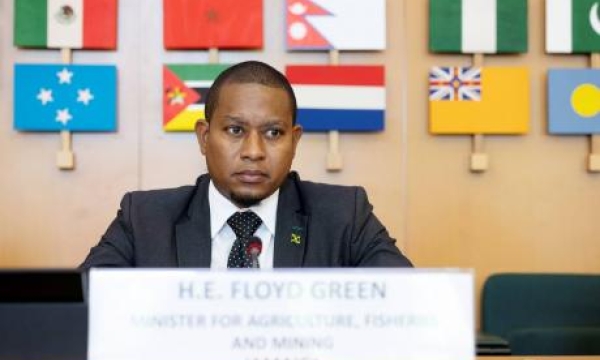 Minister of Agriculture, Fisheries and Mining Floyd Green