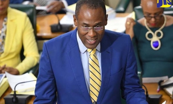 Minister of Finance and the Public Service, Dr. the Hon. Nigel Clarke, speaks after tabling the 2023/24 Estimates of Expenditure in the House of Representatives on February 14.